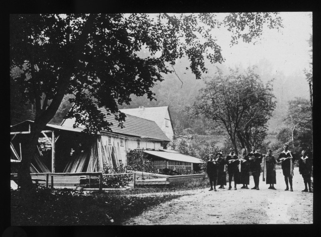 Mit Sang und Klang auf dem Marsch.